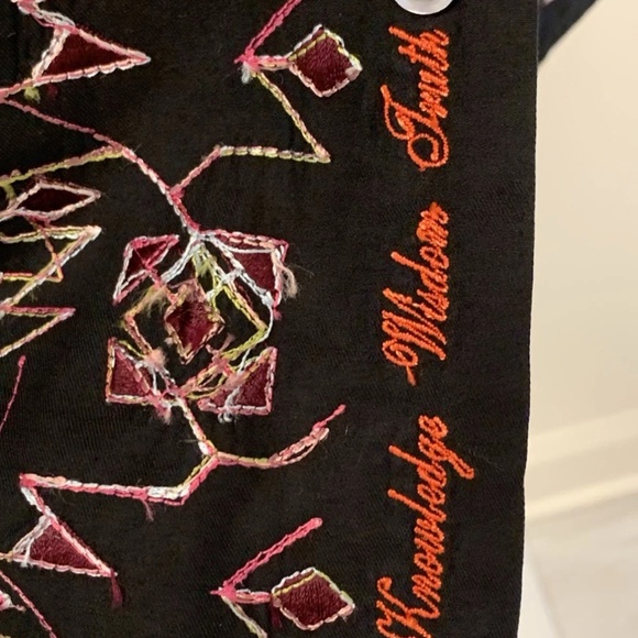 Robert Graham Black Button Shirt XXL Embroidery Detail - Picture 4 of 7